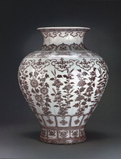 明洪武釉里红瓷器欣赏