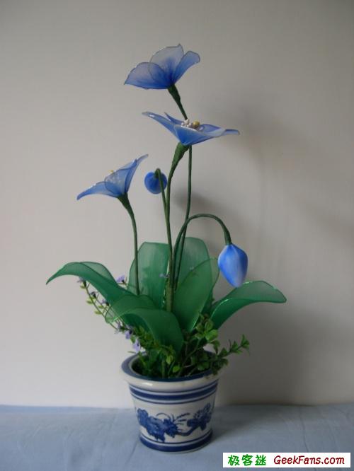 [ 工艺品 ] 丝网花制作:绿绒蒿