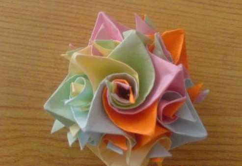 教程卷卷花球的折法