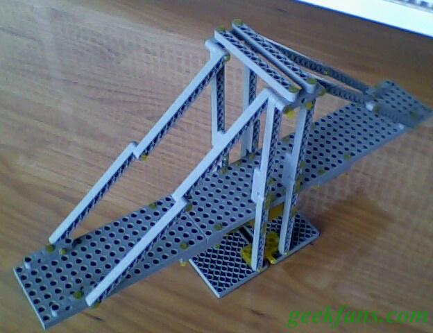 [ 图片 ] 用"结构与设计"套件制作的斜拉桥模型