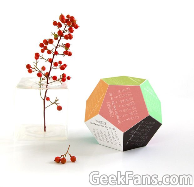 教程3d十二面体2015年日历