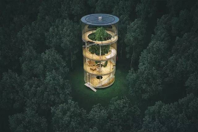 森林里水晶屋你可喜欢