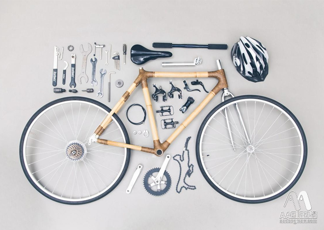 小伙diy自制竹子自行车游拉萨