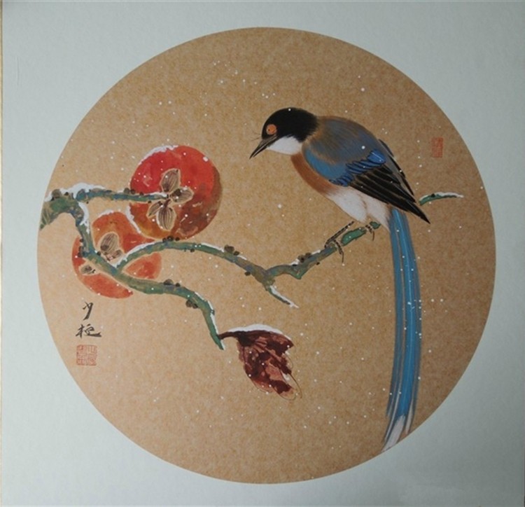 王少恒 没骨花鸟作品欣赏