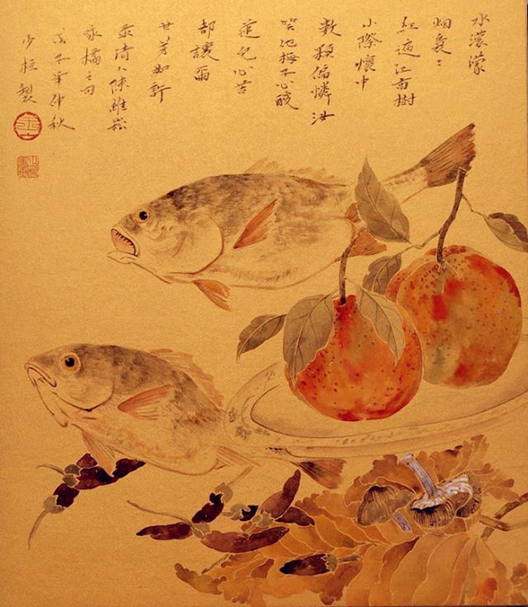 王少恒 没骨花鸟作品欣赏