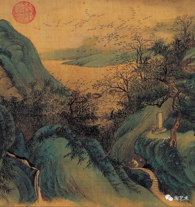 清·吴历《云白山青图》欣赏