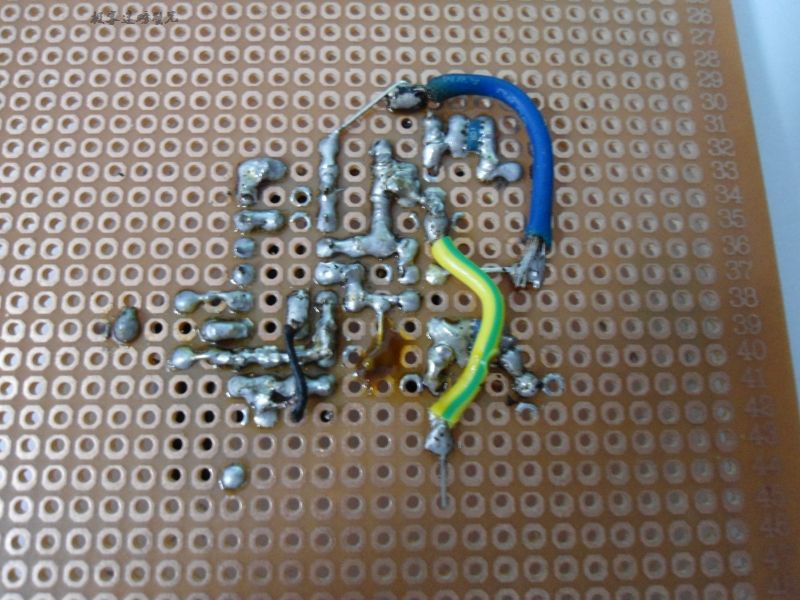 把图腾正负极焊接用飞线连接,记得焊接1k上拉电阻.