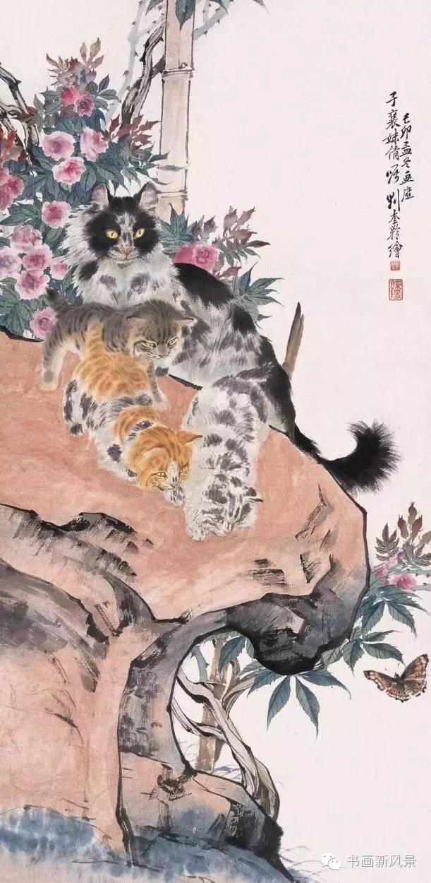 刘奎龄《猫》局部