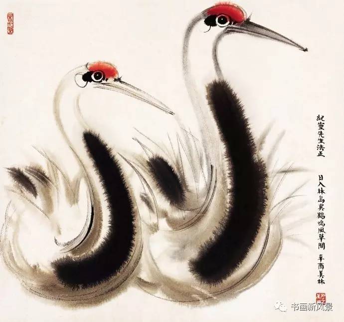 韩美林画禽鸟,萌化啦!