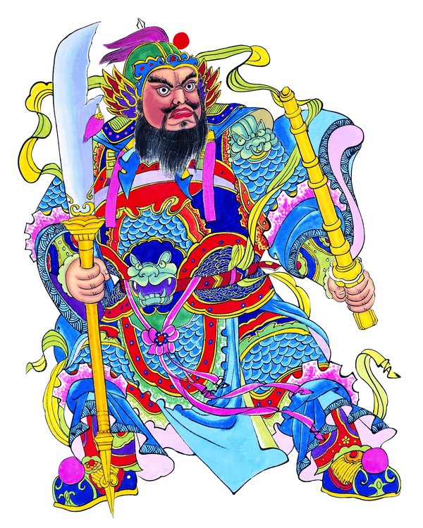 中国民间门神画大全