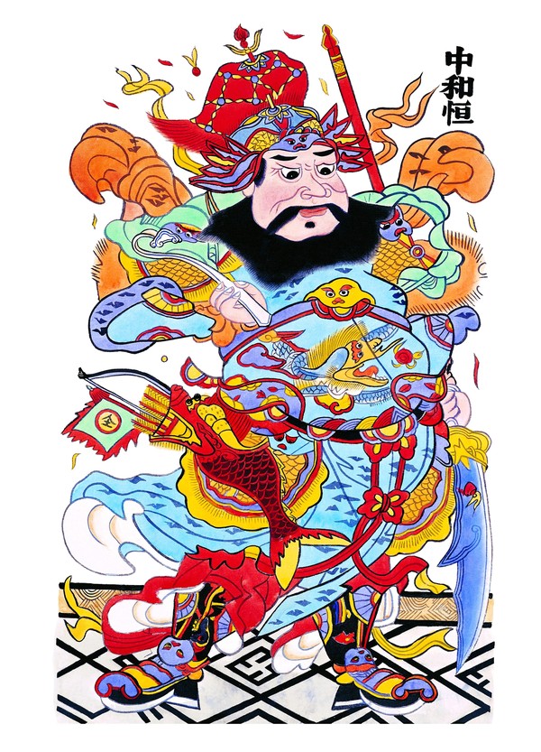 中国民间门神画大全