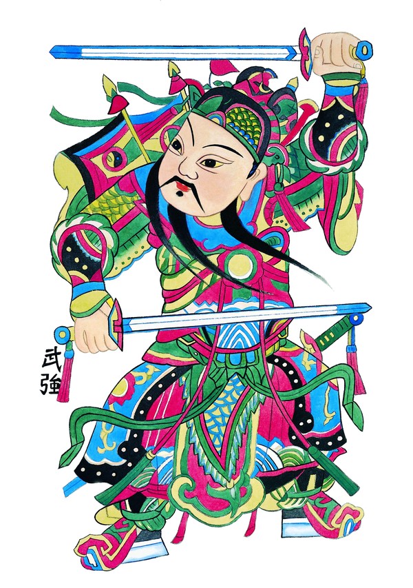 中国民间门神画大全