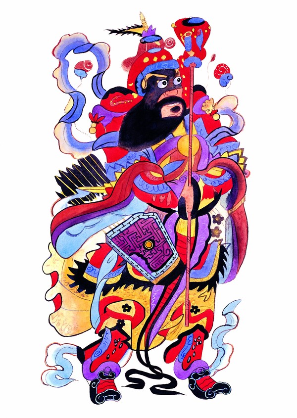 中国民间门神画大全