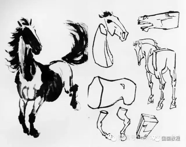 100副,写意马和白描合集(精彩~)