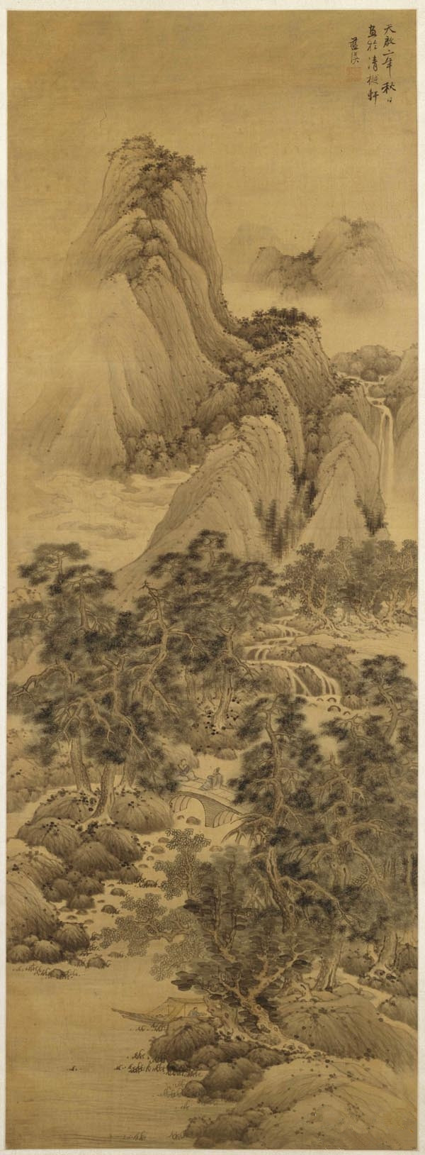 浙派三大家蓝瑛绘画作品