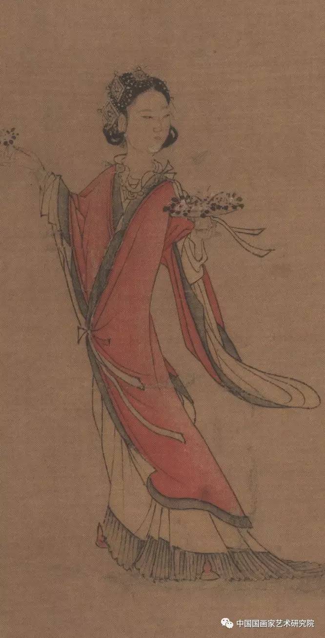 每日一赏|中国国画历代精品高清展(187)宋 刘松年 天女献花图