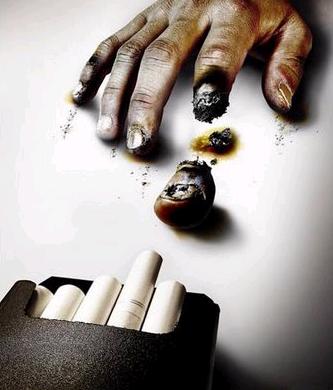 吸烟的危害恐怖图片