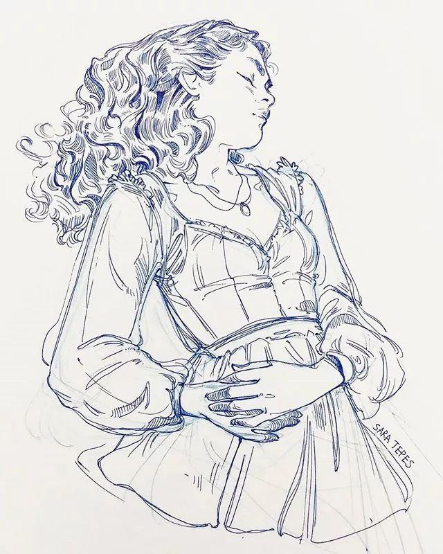 这样流畅的线条才称得上速写!