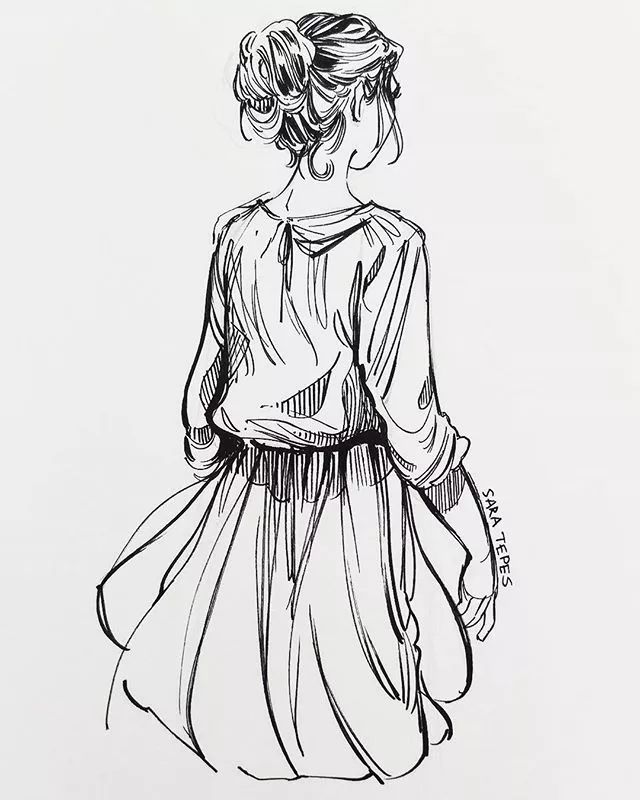 这样流畅的线条才称得上速写!