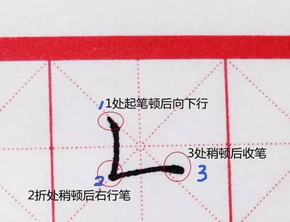 【】硬筆楷書基礎筆畫圖解