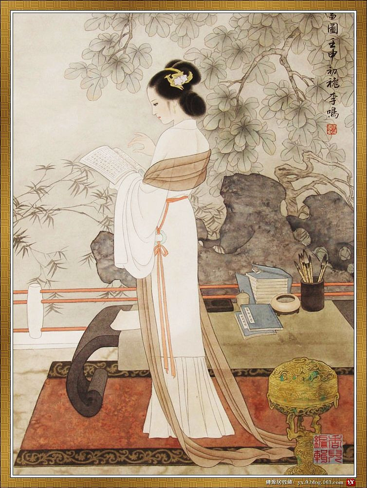 中国古代美女名画作品图片