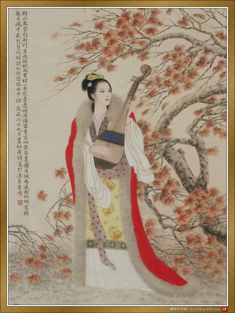 国画赏心悦目的古典美女