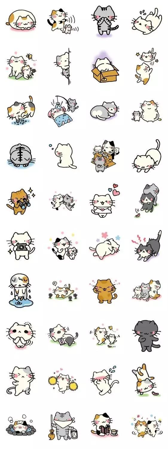 简笔画怎么一两笔学会画软萌的猫猫