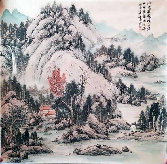 董秀霞古意山水画欣赏