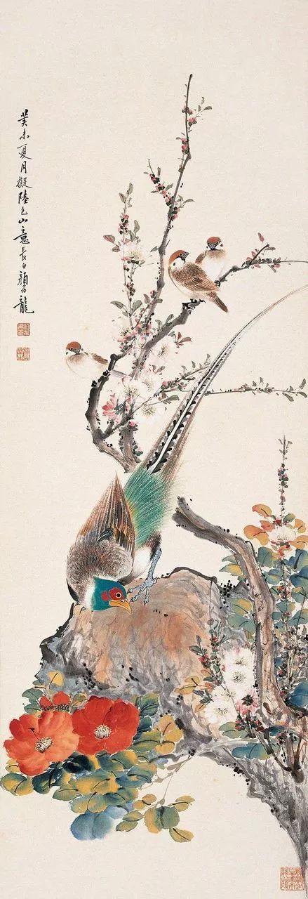 颜伯龙陈滞冬国画作品