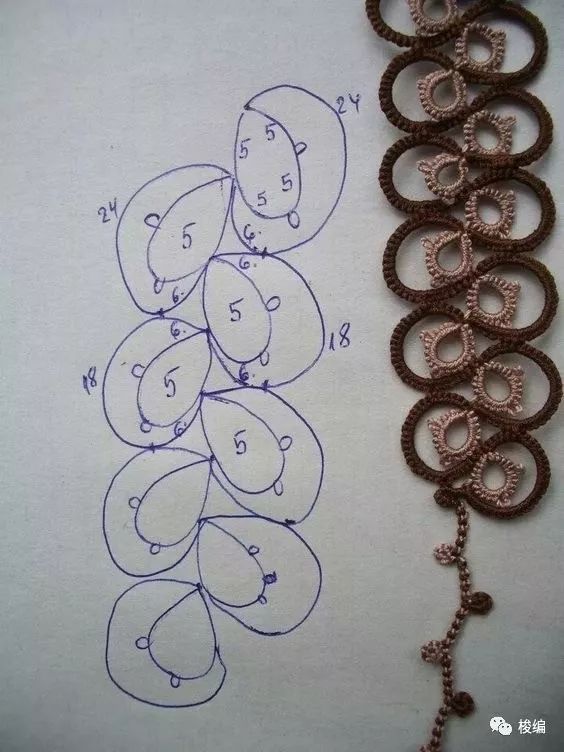 梭编手链choker和书签图解海量放送