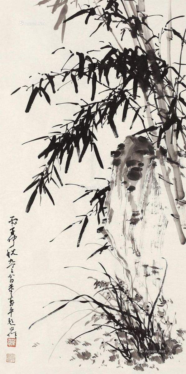 清新典雅雍容恬静一代写意大师董寿平董梅寿平竹作品精选