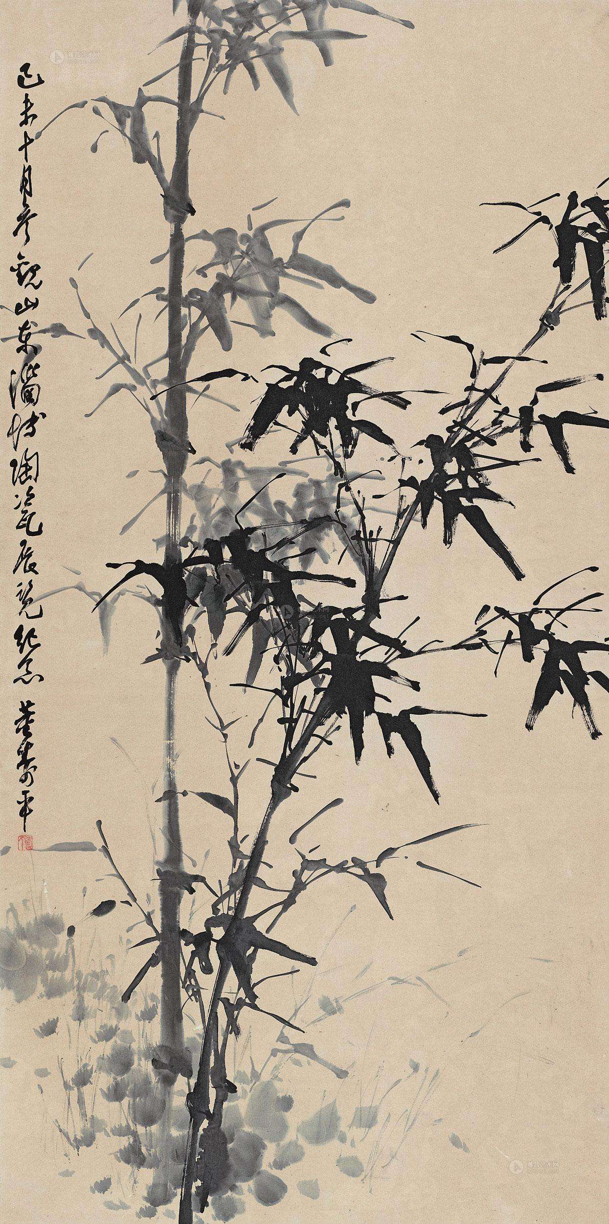 清新典雅雍容恬静一代写意大师董寿平董梅寿平竹作品精选