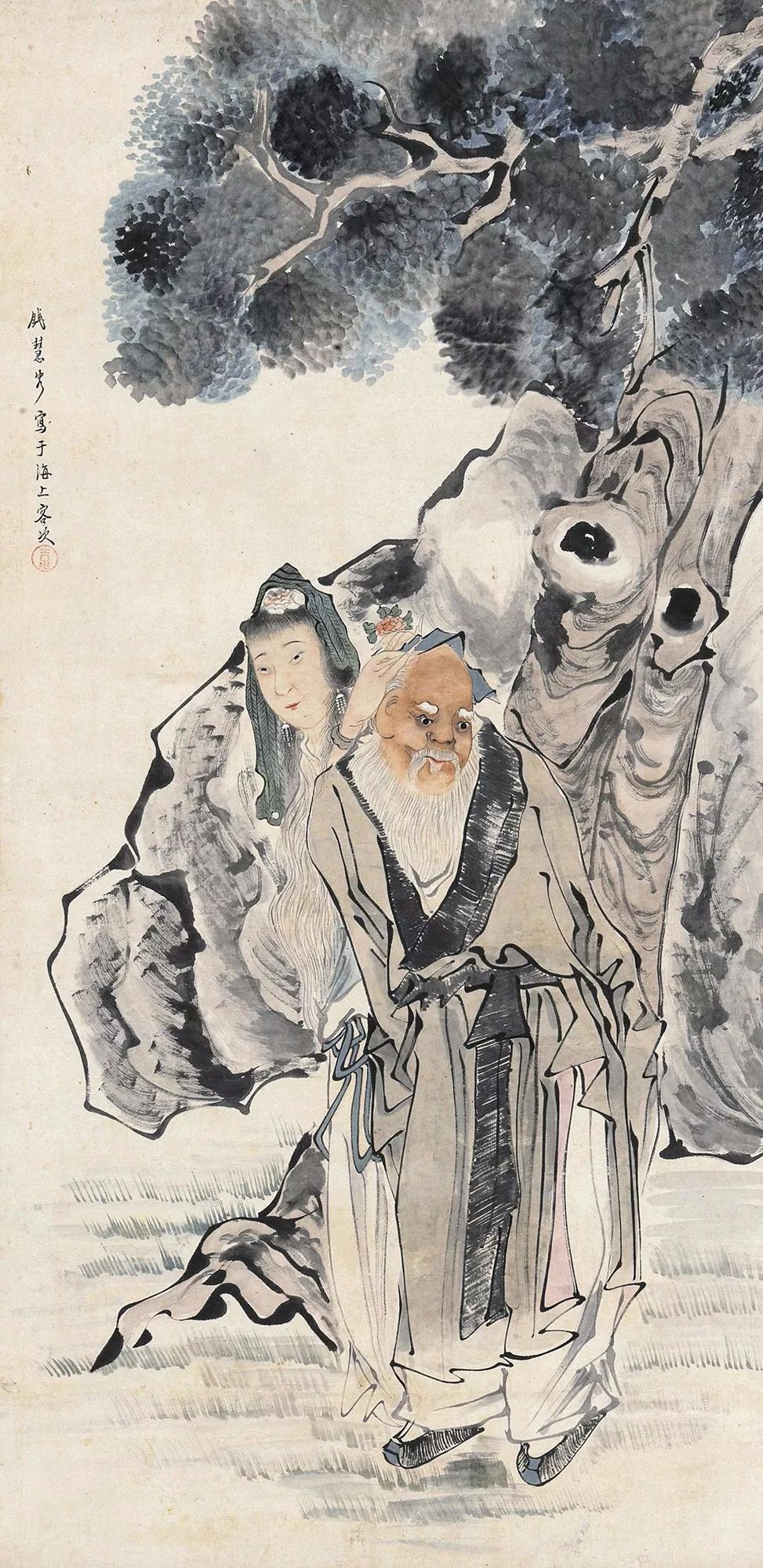 清末名家钱慧安国画作品