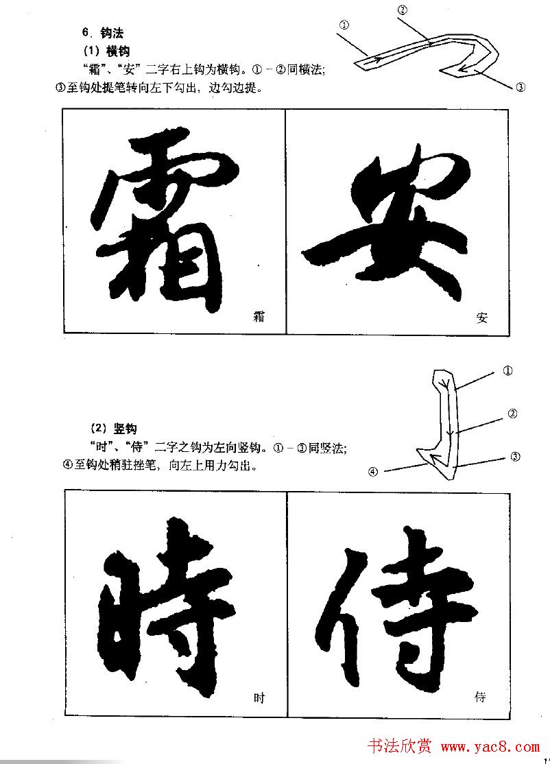 王羲之行書入門書法字帖用筆篇