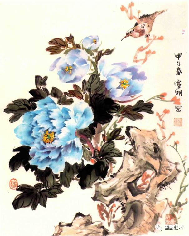 中国画创作参考图谱牡丹百图3