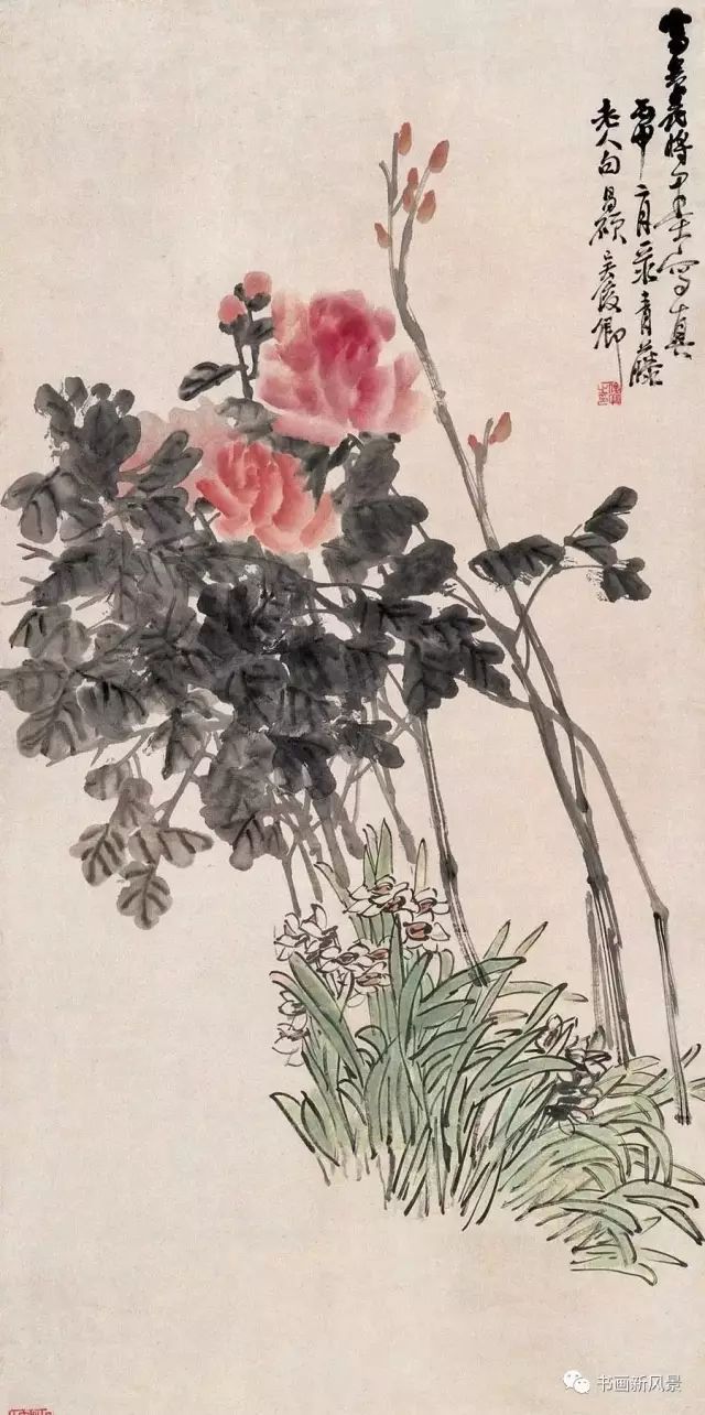 大师吴昌硕高清牡丹27幅!