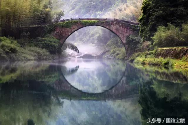 中国古木桥图片