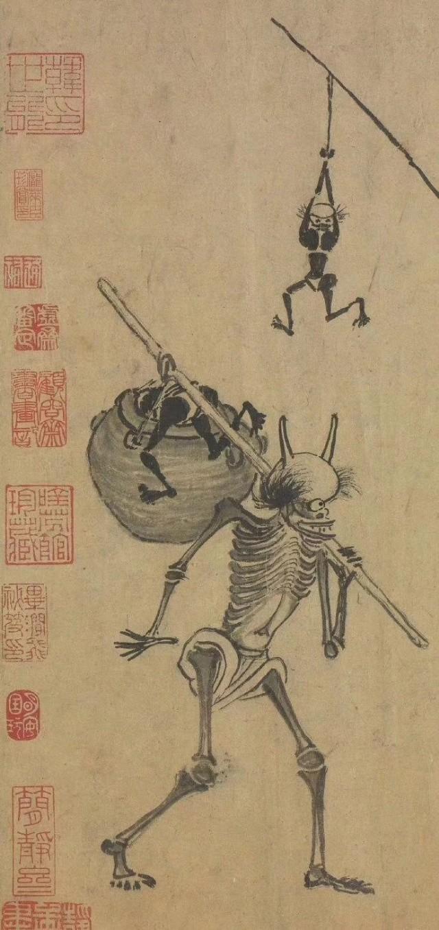 中元节小鬼出游图