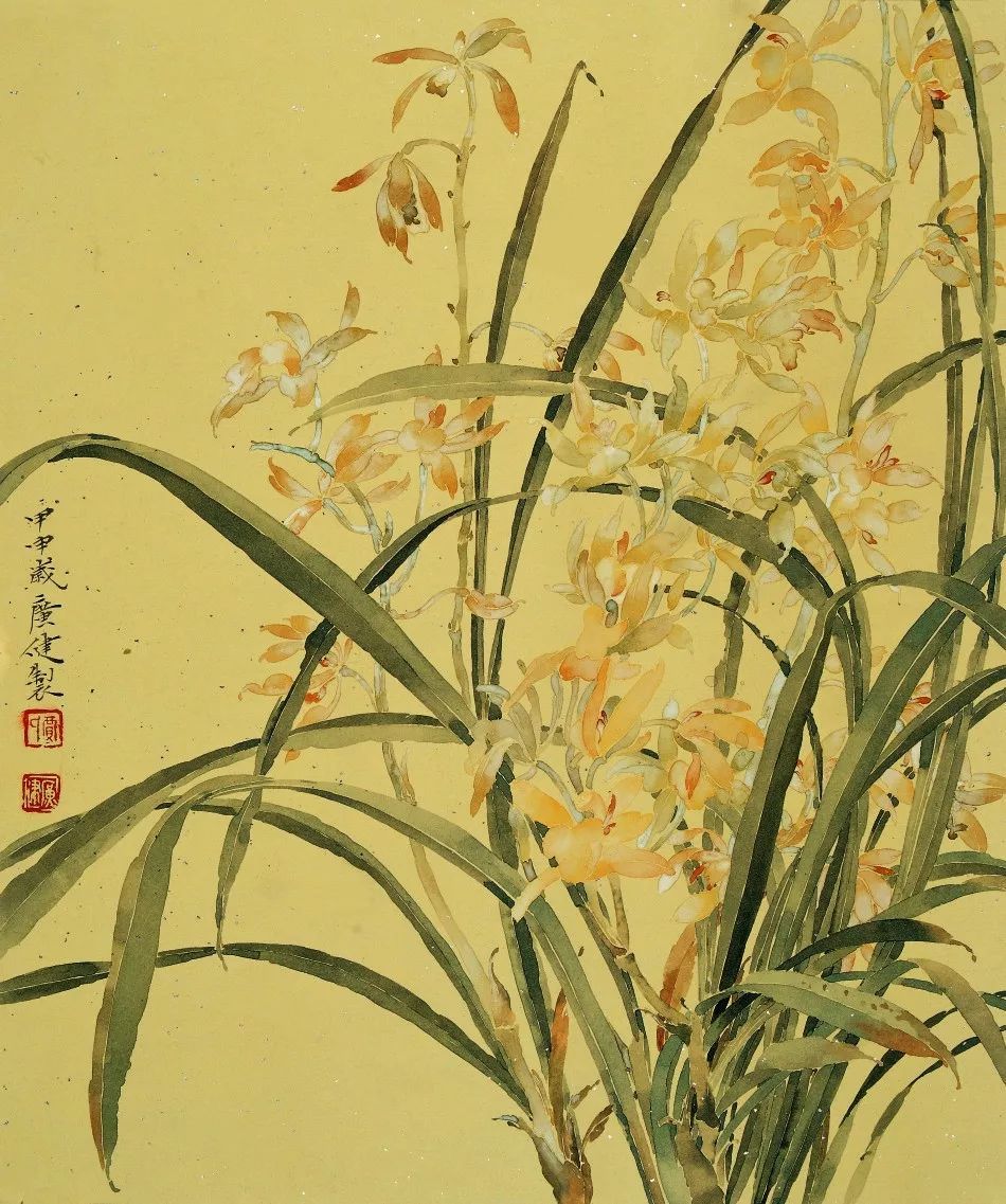 使得贾广健不仅在工笔,没骨花鸟方面成就卓著,还在写意花鸟方面独树一