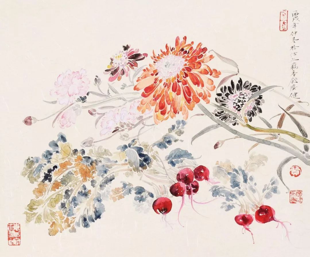 贾广健工笔花鸟100幅