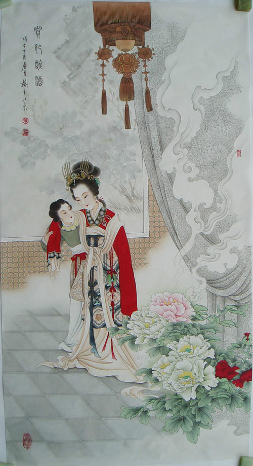 《多瑙河》郑增科工笔古典人物画欣赏
