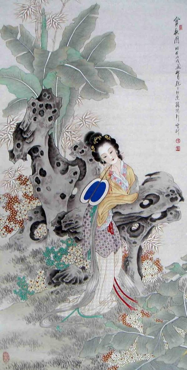 《多瑙河》郑增科工笔古典人物画欣赏