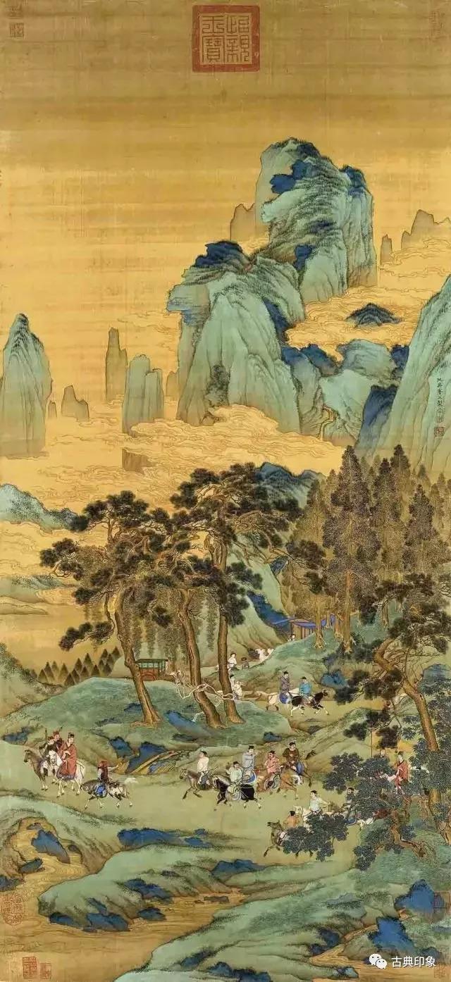 不愧为中国的国宝,青绿山水名画传世作品汇萃 (转载)