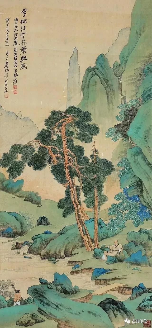 不愧为中国的国宝青绿山水名画传世作品汇萃