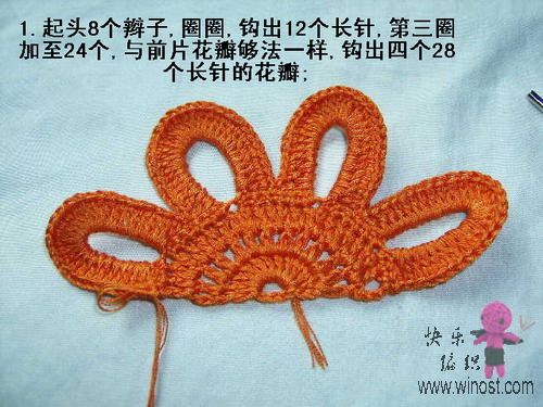 【钩针教程】漂亮的蝴蝶衣衣(有详细教程哦)