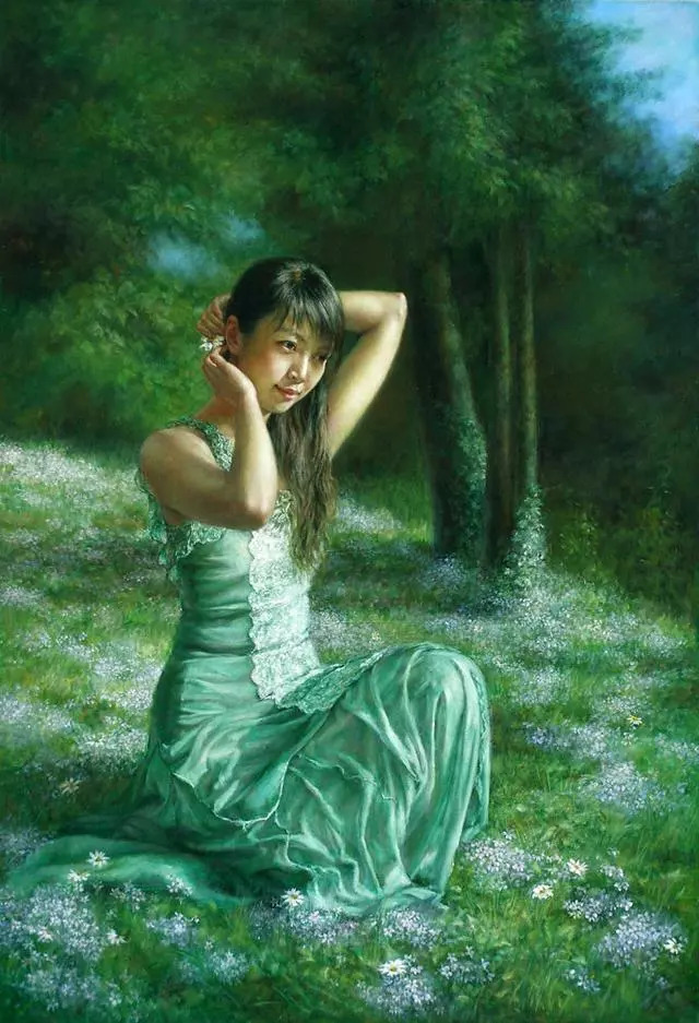 美女画家徐小稀油画人物作品欣赏