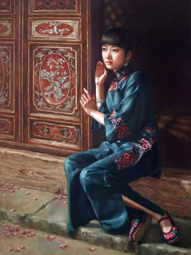美女画家徐小稀油画人物作品欣赏