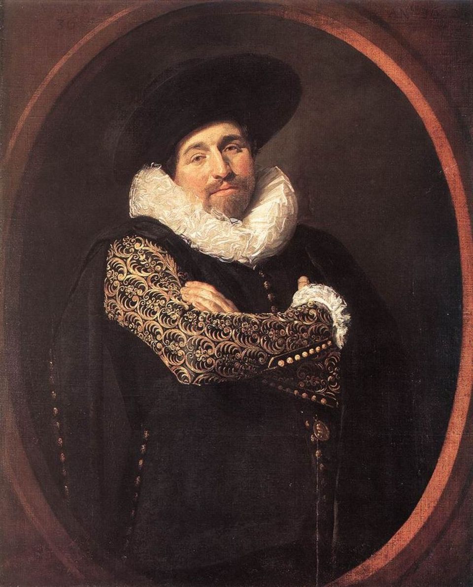荷兰绘画家弗朗斯哈尔斯肖像画