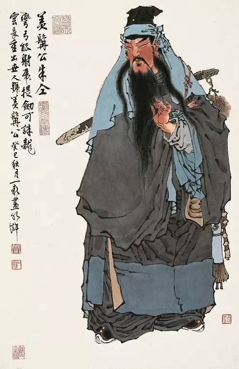 美髯公-朱仝原是郓城县巡捕马兵都头,人称"美髯公",有一身好武艺.