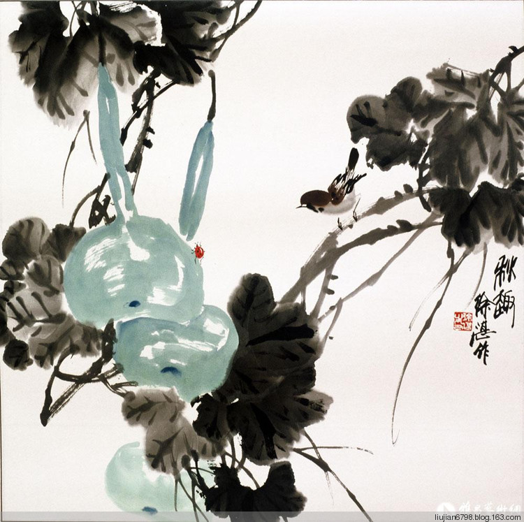 徐湛花鸟画作品精选